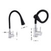 Смеситель для кухни Lidz Aria 015F31 с гибким изливом (k35) LDARI015F31BNK31872 Black / Nickel Змішувач для кухні Lidz Aria 015F31 з гнучким виливом (k35) LDARI015F31BNK31872 Black / Nickel