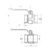 Кран шаровой Icma 1" 1/4 прямой No350 Кран кульовий Icma 1" 1/4 прямий №350