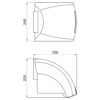 Сушилка для рук Lidz Tarnow 0192 настенная 1800 Вт LDTAR0192WHI32511 White Сушарка для рук Lidz Tarnow 0192 настінна 1800 Вт LDTAR0192WHI32511 White