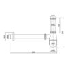 Сифон Lidz Tani 02 LDTAN02CRM32528 Chrome