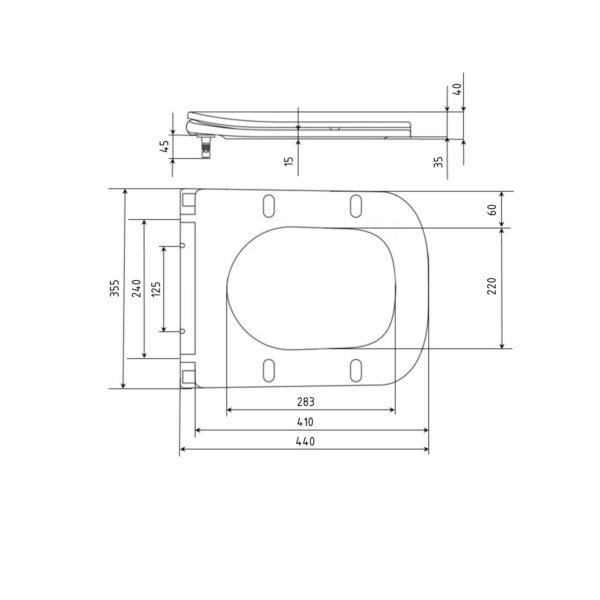 Сидіння для унітаза Qtap (Crow 520,640) з мікроліфтом Slim QT0599SC2170W Сидіння для унітаза Qtap (Crow 520,640) з мікроліфтом Slim QT0599SC2170W