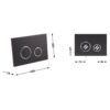Панель змиву для унітаза Qtap Nest QT0111M11V1146MB