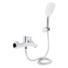 Смеситель для ванны Qtap Grand (с душевым гарнитуром) QTGRACRM006 Chrome Змішувач для ванни Qtap Grand (з душовим гарнітуром) QTGRACRM006 Chrome