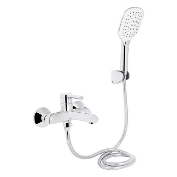 Смеситель для ванны Qtap Grand (с душевым гарнитуром) QTGRACRM006 Chrome Змішувач для ванни Qtap Grand (з душовим гарнітуром) QTGRACRM006 Chrome