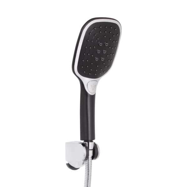 Змішувач для ванни Qtap Grand (з душовим гарнітуром) QTGRABCR006 Chrome/Black