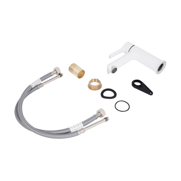 Змішувач для раковини Qtap Grand QTGRAWCR001F Chrome/White Змішувач для раковини Qtap Grand QTGRAWCR001F Chrome/White