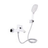 Смеситель для ванны Qtap Grand (с душевым гарнитуром) QTGRAWCR006 Chrome/White Змішувач для ванни Qtap Grand (з душовим гарнітуром) QTGRAWCR006 Chrome/White