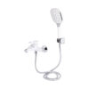 Смеситель для ванны Qtap Grand (с душевым гарнитуром) QTGRAWCR006 Chrome/White Змішувач для ванни Qtap Grand (з душовим гарнітуром) QTGRAWCR006 Chrome/White
