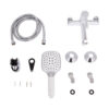 Смеситель для ванны Qtap Grand (с душевым гарнитуром) QTGRAWCR006 Chrome/White Змішувач для ванни Qtap Grand (з душовим гарнітуром) QTGRAWCR006 Chrome/White