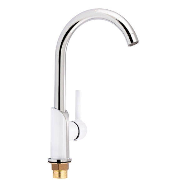 Смеситель для кухни Qtap Grand QTGRAWCR007F Chrome/White Змішувач для кухні Qtap Grand QTGRAWCR007F Chrome/White