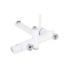 Душова система універсальна Qtap Grand на три споживачі (з виливом) QTGRAWCR1004 Chrome/White