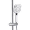 Душова система універсальна Qtap Grand на три споживачі (з виливом) QTGRAWCR1004 Chrome/White
