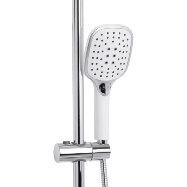 Душова система універсальна Qtap Grand на три споживачі (з виливом) QTGRAWCR1004 Chrome/White
