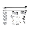 Душова кабіна Qtap Capricorn CRM1018RC6 100х80 см, скло Clear 6 мм, CalcLess, без піддона Душова кабіна Qtap Capricorn CRM1018RC6 100х80 см, скло Clear 6 мм, CalcLess, без піддона