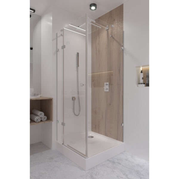 Душова кабіна Qtap CAPRICORN CRM1011SC6 100х100 см, скло Clear 6 мм, CalcLess, без піддона Душова кабіна Qtap CAPRICORN CRM1011SC6 100х100 см, скло Clear 6 мм, CalcLess, без піддона