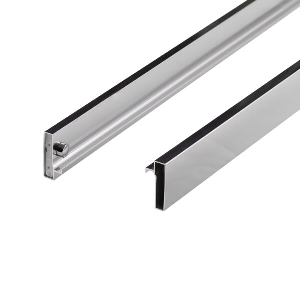 Душові двері в нішу Qtap Taurus CRM201-11.C6 97-108x200 см, скло Clear 6 мм, покриття CalcLess