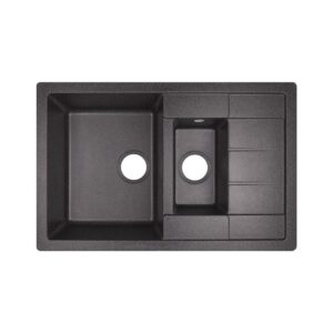 Кухонна мийка з додатковою чашею Lidz 780x495/200 BLA-03 (LIDZBLA03780495200) Кухонна мийка з додатковою чашею Lidz 780x495/200 BLA-03 (LIDZBLA03780495200)