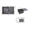 Кухонна мийка Lidz 790x495/230 BLA-03 (LIDZBLA03790495230) Кухонна мийка Lidz 790x495/230 BLA-03 (LIDZBLA03790495230)