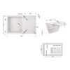 Кухонна мийка Lidz 790x495/230 WHI-01 (LIDZWHI01790495230)