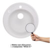Кухонна мийка Lidz D510/200 WHI-01 (LIDZWHI01D510200) Кухонна мийка Lidz D510/200 WHI-01 (LIDZWHI01D510200)