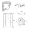 Душовий бокс Lidz Tani SB90x90.SAT.LOW.GR, скло тоноване 4 мм Душовий бокс Lidz Tani SB90x90.SAT.LOW.GR, скло тоноване 4 мм