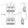 Колектор з витратомірами Thermo Alliance Forte 1" 3 виходи SF001W3 Колектор з витратомірами Thermo Alliance Forte 1" 3 виходи SF001W3
