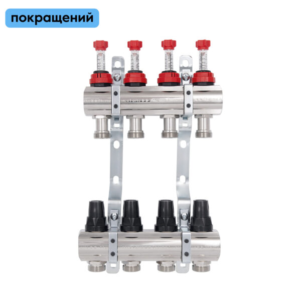 Колектор з витратомірами Thermo Alliance Forte 1" 4 виходи SF001W4 Колектор з витратомірами Thermo Alliance Forte 1" 4 виходи SF001W4
