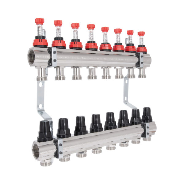 Колектор з витратомірами Thermo Alliance Forte 1" 8 виходів SF001W8 Колектор з витратомірами Thermo Alliance Forte 1" 8 виходів SF001W8
