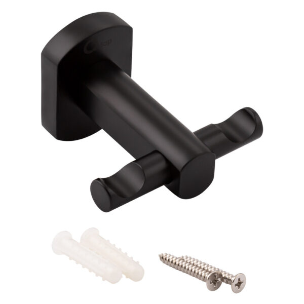 Гачок Qtap Liberty подвійний QTLIBBLM1154 Black Гачок Qtap Liberty подвійний QTLIBBLM1154 Black