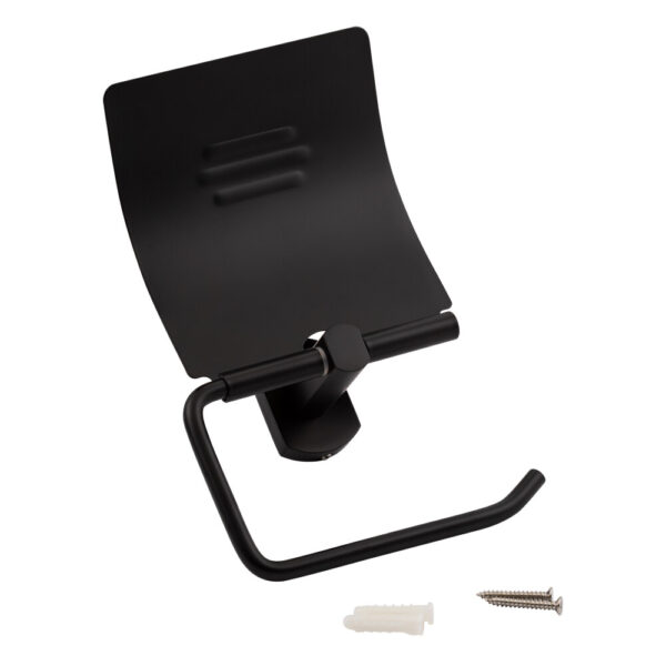 Тримач для туалетного паперу Qtap Liberty QTLIBBLM1151 Black Тримач для туалетного паперу Qtap Liberty QTLIBBLM1151 Black