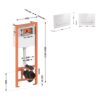 Набір інсталяція 4 в 1 Qtap Nest ST з лінійною панеллю змиву QT0133M425V1105GW Набір інсталяція 4 в 1 Qtap Nest ST з лінійною панеллю змиву QT0133M425V1105GW