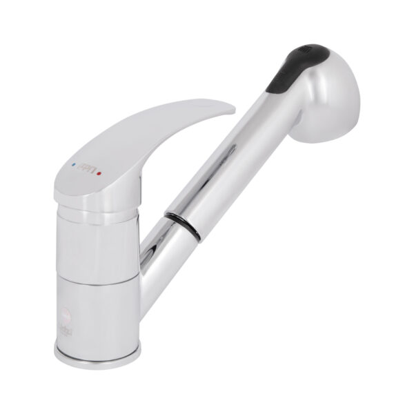 Смеситель для кухни Lidz Mars 011 с выдвижным изливом (k40) LDMAR011CRM34859 Chrome Змішувач для кухні Lidz Mars 011 з висувним виливом (k40) LDMAR011CRM34859 Chrome