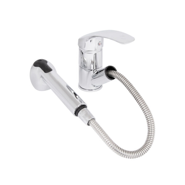 Смеситель для кухни Lidz Mars 011 с выдвижным изливом (k40) LDMAR011CRM34859 Chrome Змішувач для кухні Lidz Mars 011 з висувним виливом (k40) LDMAR011CRM34859 Chrome