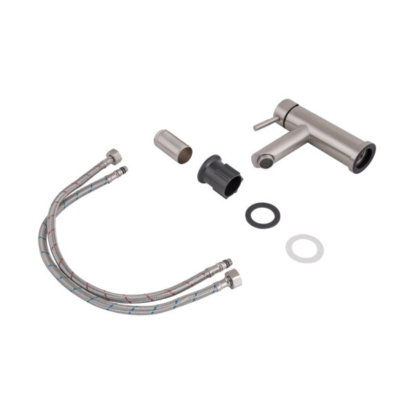 Смеситель для раковины Lidz Aria 001F (k35) LDARI001FNKS34937 Nickel Змішувач для раковини Lidz Aria 001F (k35) LDARI001FNKS34937 Nickel