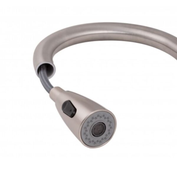 Смеситель для кухни Lidz Aria 015FL с выдвижным изливом (k35) LDARI015FLNKS34945 Nickel Змішувач для кухні Lidz Aria 015FL з висувним виливом (k35) LDARI015FLNKS34945 Nickel