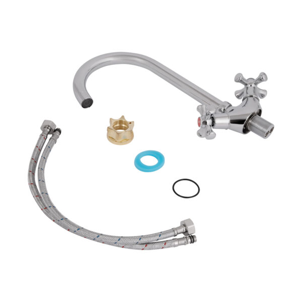 Смеситель для кухни Lidz Lamb 278F двухвентильный LDLAM278FCRM35071 Chrome Змішувач для кухні Lidz Lamb 278F двохвентильний LDLAM278FCRM35071 Chrome