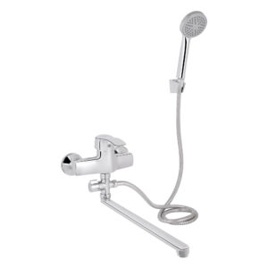 Смеситель для ванны Lidz Anny 005C2 с поворотным изливом (с душевым гарнитуром) (k40) LDANN005C2CRM35102 Chrome Змішувач для ванни Lidz Anny 005C2 з поворотним виливом (з душовим гарнітуром) (k40) LDANN005C2CRM35102 Chrome