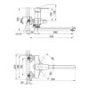 Змішувач для ванни Brinex 35W 005 Змішувач для ванни Brinex 35W 005