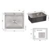 Мийка для кухні інтегрована Lidz Handmade H6050 (LDH6050BRU35371) Brushed Steel 3,0/1,0 мм Мийка для кухні інтегрована Lidz Handmade H6050 (LDH6050BRU35371) Brushed Steel 3,0/1,0 мм