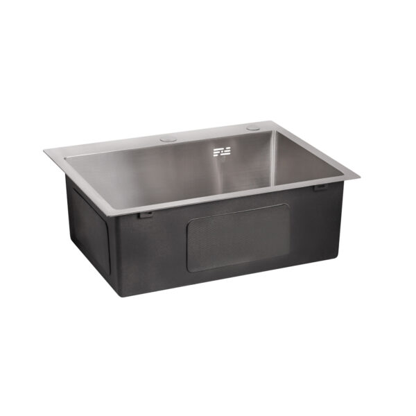 Мийка для кухні інтегрована Lidz Handmade H6050 (LDH6050BRU35371) Brushed Steel 3,0/1,0 мм Мийка для кухні інтегрована Lidz Handmade H6050 (LDH6050BRU35371) Brushed Steel 3,0/1,0 мм