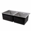 Мойка для кухни с двумя чашами интегрированная Lidz Handmade H7843 (LDH7843BRU35387) Brushed Steel 3,0/1,0 мм Мийка для кухні з двома чашами інтегрована Lidz Handmade H7843 (LDH7843BRU35387) Brushed Steel 3,0/1,0 мм