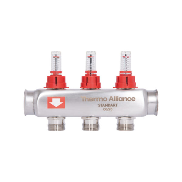 Колектор з витратомірами Thermo Alliance Standart 1" 3 виходи SD0043 Колектор з витратомірами Thermo Alliance Standart 1" 3 виходи SD0043