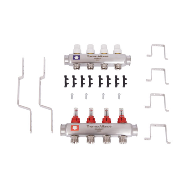 Колектор з витратомірами Thermo Alliance Standart 1" 4 виходи SD0044 Колектор з витратомірами Thermo Alliance Standart 1" 4 виходи SD0044