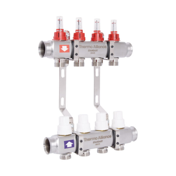 Колектор з витратомірами Thermo Alliance Standart 1" 4 виходи SD0044 Колектор з витратомірами Thermo Alliance Standart 1" 4 виходи SD0044
