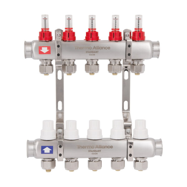 Колектор з витратомірами Thermo Alliance Standart 1" 5 виходи SD0045 Колектор з витратомірами Thermo Alliance Standart 1" 5 виходи SD0045