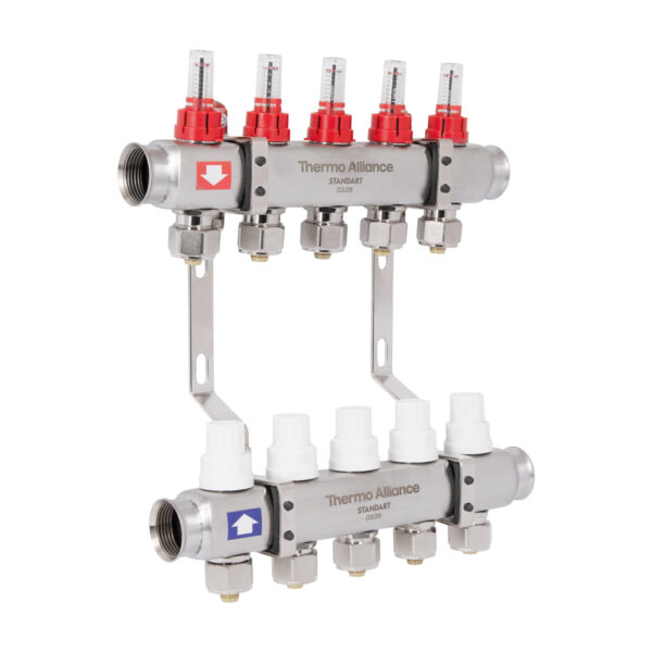 Колектор з витратомірами Thermo Alliance Standart 1" 5 виходи SD0045 Колектор з витратомірами Thermo Alliance Standart 1" 5 виходи SD0045