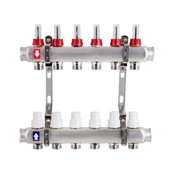 Колектор з витратомірами Thermo Alliance Standart 1" 6 виходів SD0046 Колектор з витратомірами Thermo Alliance Standart 1" 6 виходів SD0046