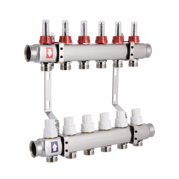 Колектор з витратомірами Thermo Alliance Standart 1" 6 виходів SD0046 Колектор з витратомірами Thermo Alliance Standart 1" 6 виходів SD0046