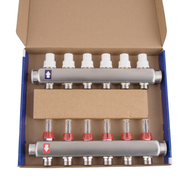 Колектор з витратомірами Thermo Alliance Standart 1" 6 виходів SD0046 Колектор з витратомірами Thermo Alliance Standart 1" 6 виходів SD0046