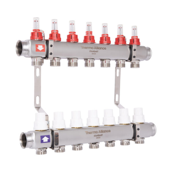 Колектор з витратомірами Thermo Alliance Standart 1" 7 виходів SD0047 Колектор з витратомірами Thermo Alliance Standart 1" 7 виходів SD0047